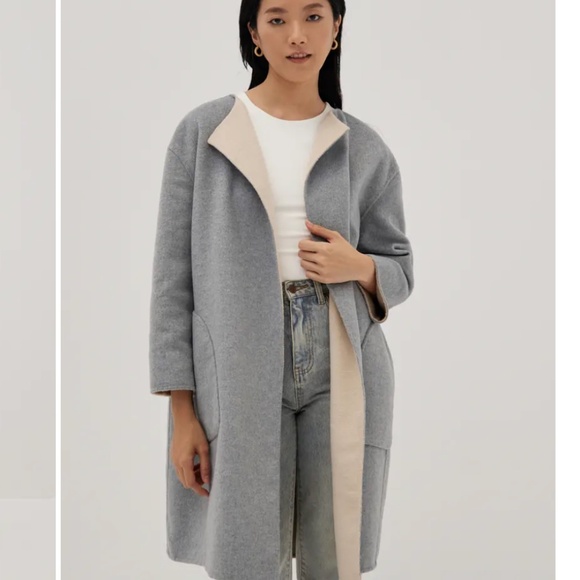 LOVE BONITO Jackets & Blazers - 210 LOVE BONITO Reversible Wool Blend Coat NWT